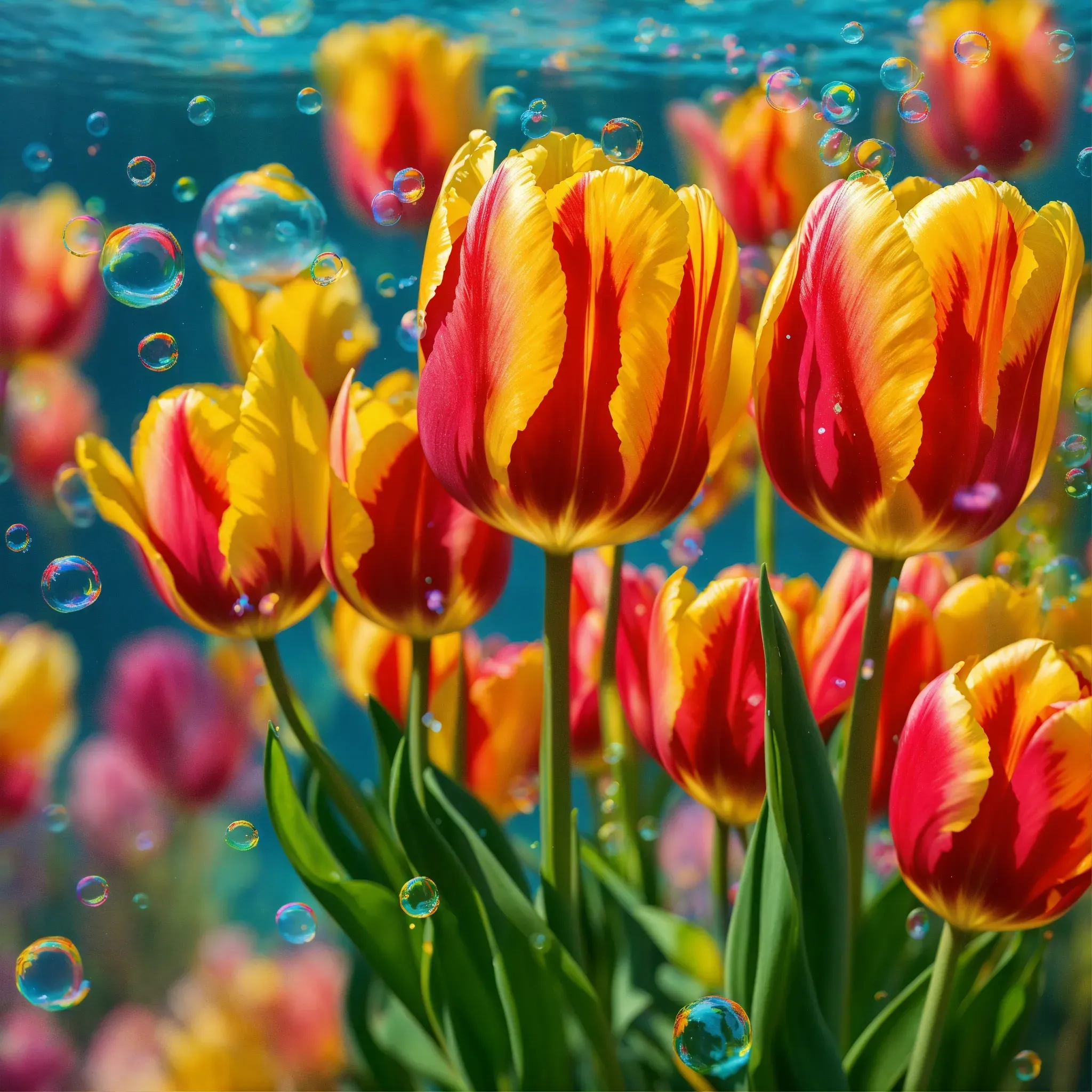 Mixed flowers selection