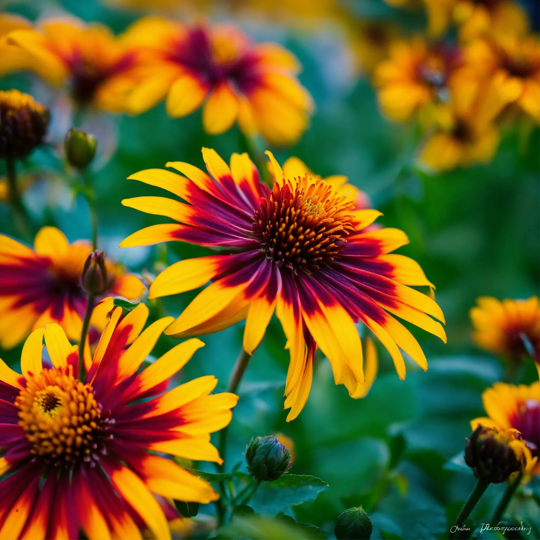 Vibrant mixed flower bouquet